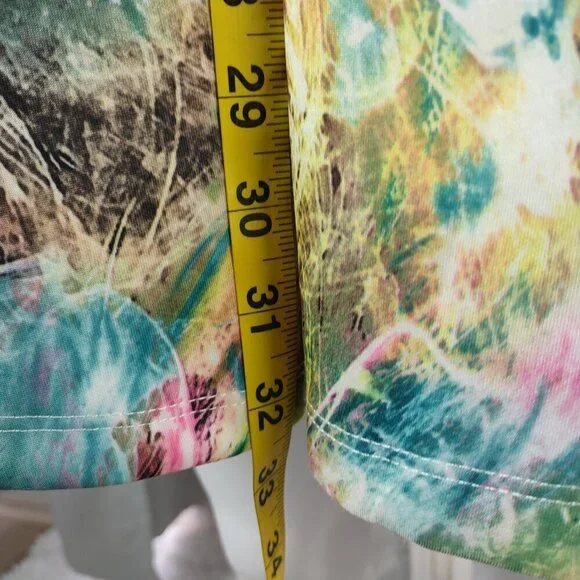 Forever 21 Womens Galaxy Printed Graphic Colorful Fit & Flare Mini Dress Size M - Picture 7 of 11